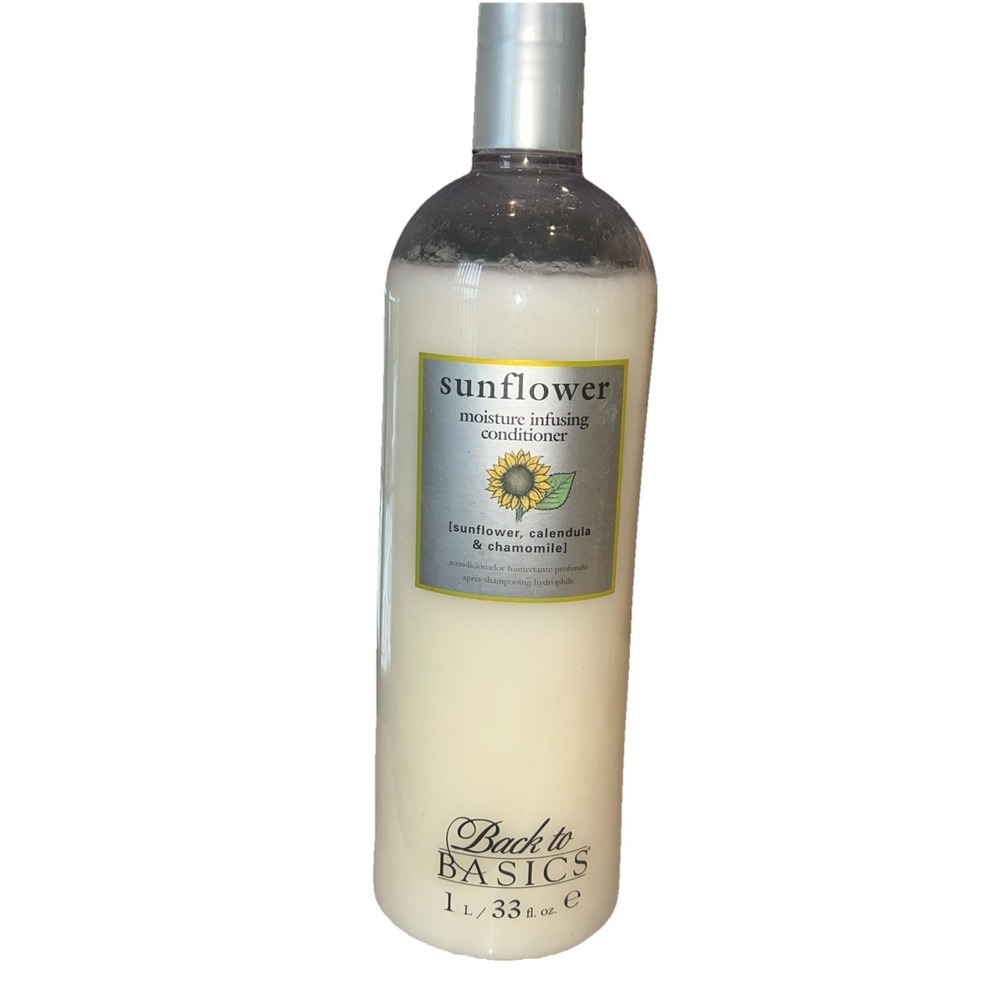 Vtg Back To Basics Sunflower Moisture Infusing Conditioner 33 Fl Oz Discontinued
